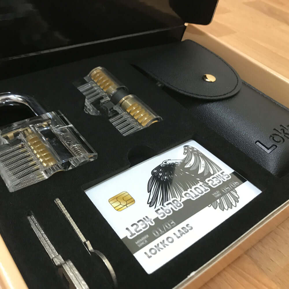 Lock Pick Set - for Beginners+: Lock Picks by LOKKO, Practice Locks, Covert Kit + How-to Guide